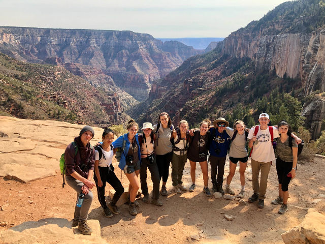 Arizona Borderlands_group photo at the canyon