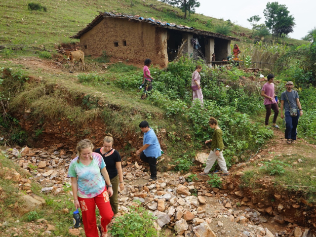 India_walking away from rural accommodations