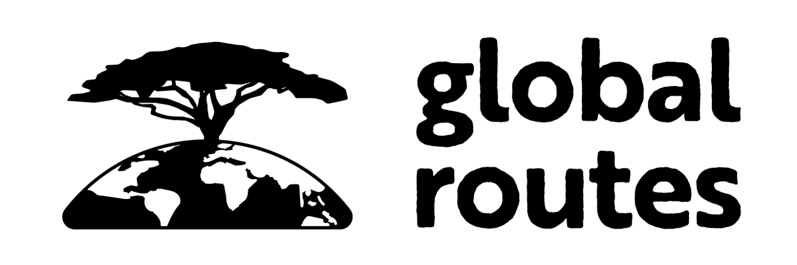 global routes logo black