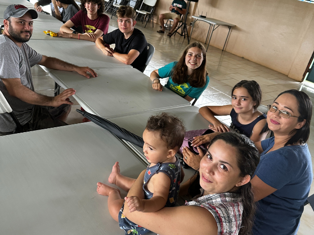 meeting host families