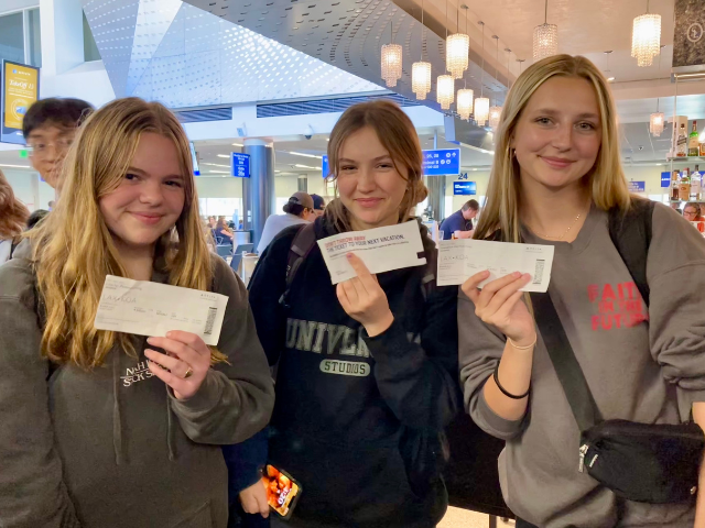 boarding passes tickets girls