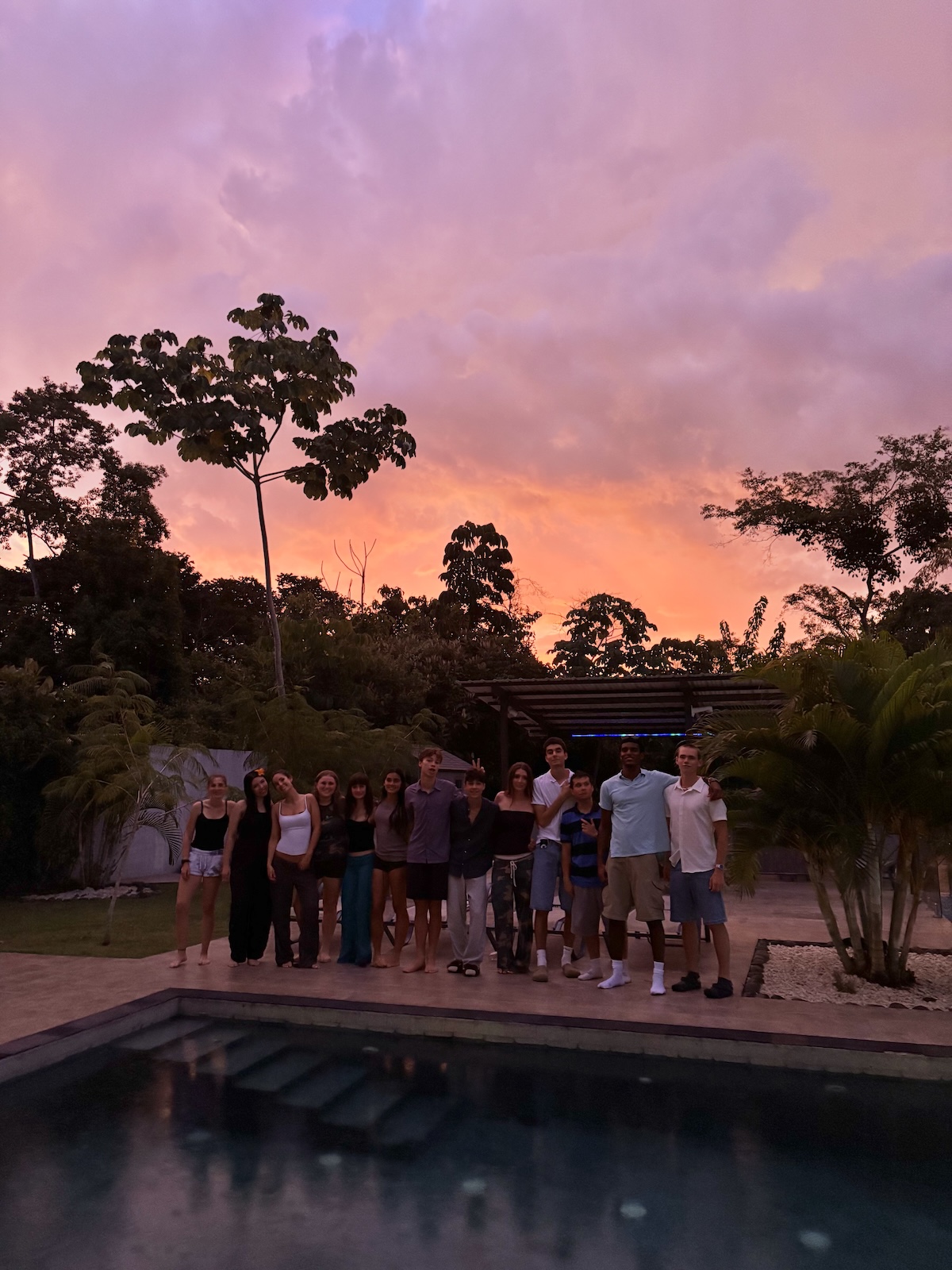 The group at the Airbnb